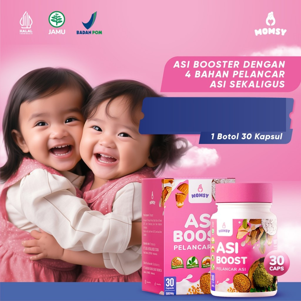 MOMSY Asi Booster Pelancar ASI 30/60 kapsul BPOM & Halal