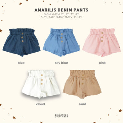 BOHOPANNA - AMARILIS DENIM PANT - Celana Pendek Anak Perempuan ( 1 pcs )
