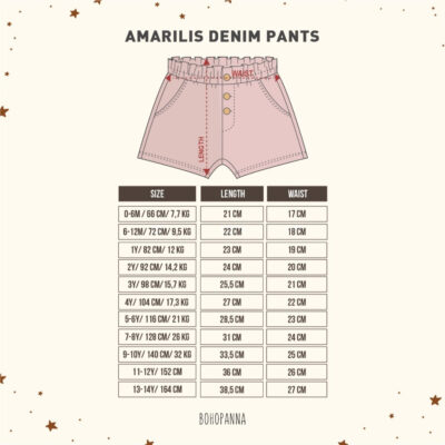 BOHOPANNA - AMARILIS DENIM PANT - Celana Pendek Anak Perempuan ( 1 pcs ) thumbnail 2