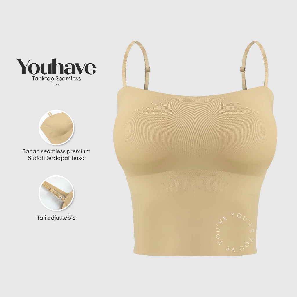 YouHave ( You've ) Tanktop Tank Top Seamless Bh Bra Busa Anti Nyeplak Sport 100187