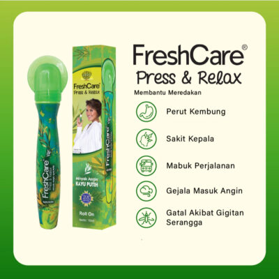 FreshCare Press & Relax Kayu Putih 10ml - Menghangatkan Tubuh thumbnail 3