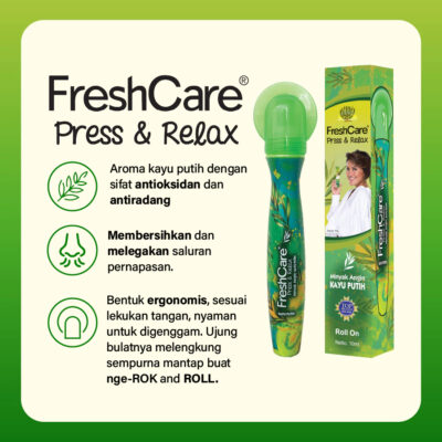 FreshCare Press & Relax Kayu Putih 10ml - Menghangatkan Tubuh thumbnail 4