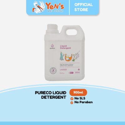 Pureco Liquid Detergent 900ml - sabun cuci baju bayi & Anak
