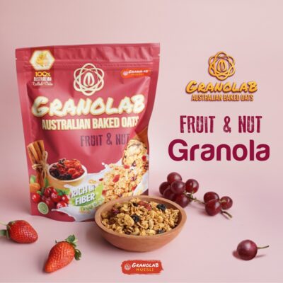 Granolab Muesli Australian Baked Oats Fruit & Nut
