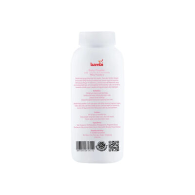 Bambi Baby Powder Milky Powdery 100gr - Bedak Bayi Tabur Kulit Normal - Sensitif thumbnail 3