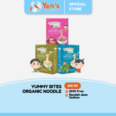 Yummy Bites Organic Noodle 200 GR Mie Bayi Organik MPASI