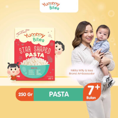 Yummy Bites Star Shaped Pasta 250 GR / Pasta MPASI Bayi & Anak Tanpa pengawet thumbnail 2