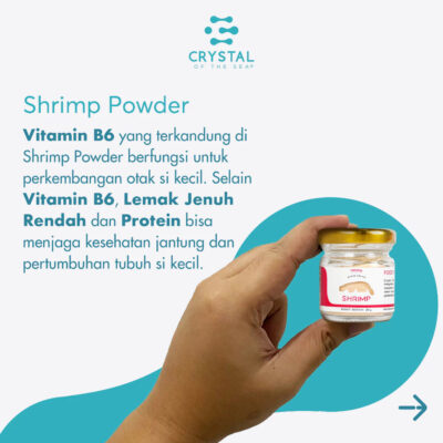 Crystal of the Sea | Shrimp Powder (20GR) (80GR) | Bubuk Udang Rebon | Bubuk Umami Udang Bumbu MPASI thumbnail 2