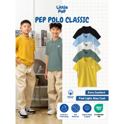 Little Pep - Pep Polo Classic - Baju Polo Tshirt Anak Laki Laki - Baju Atasan Anak SNI thumbnail 6