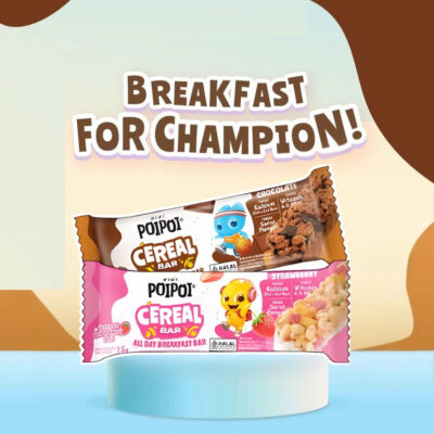 POIPOI Cereal Bar Rasa Cokelat / Strawberry 15g Halal thumbnail 2