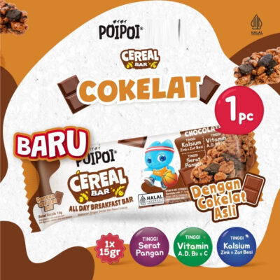 POIPOI Cereal Bar Rasa Cokelat / Strawberry 15g Halal thumbnail 3