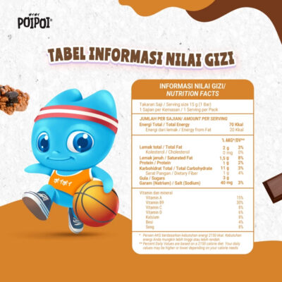POIPOI Cereal Bar Rasa Cokelat / Strawberry 15g Halal thumbnail 4