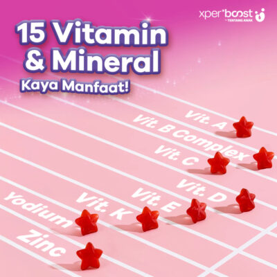 Expert Boost - VitKids Gummy Multivitamin Anak 1 Pouch@30 pcs - Tanpa Pengawet thumbnail 4