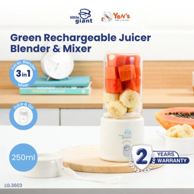 Little Giant Green Rechargeable Juicer, Blender, & Mixer | Blender Jus Portable LG.3603