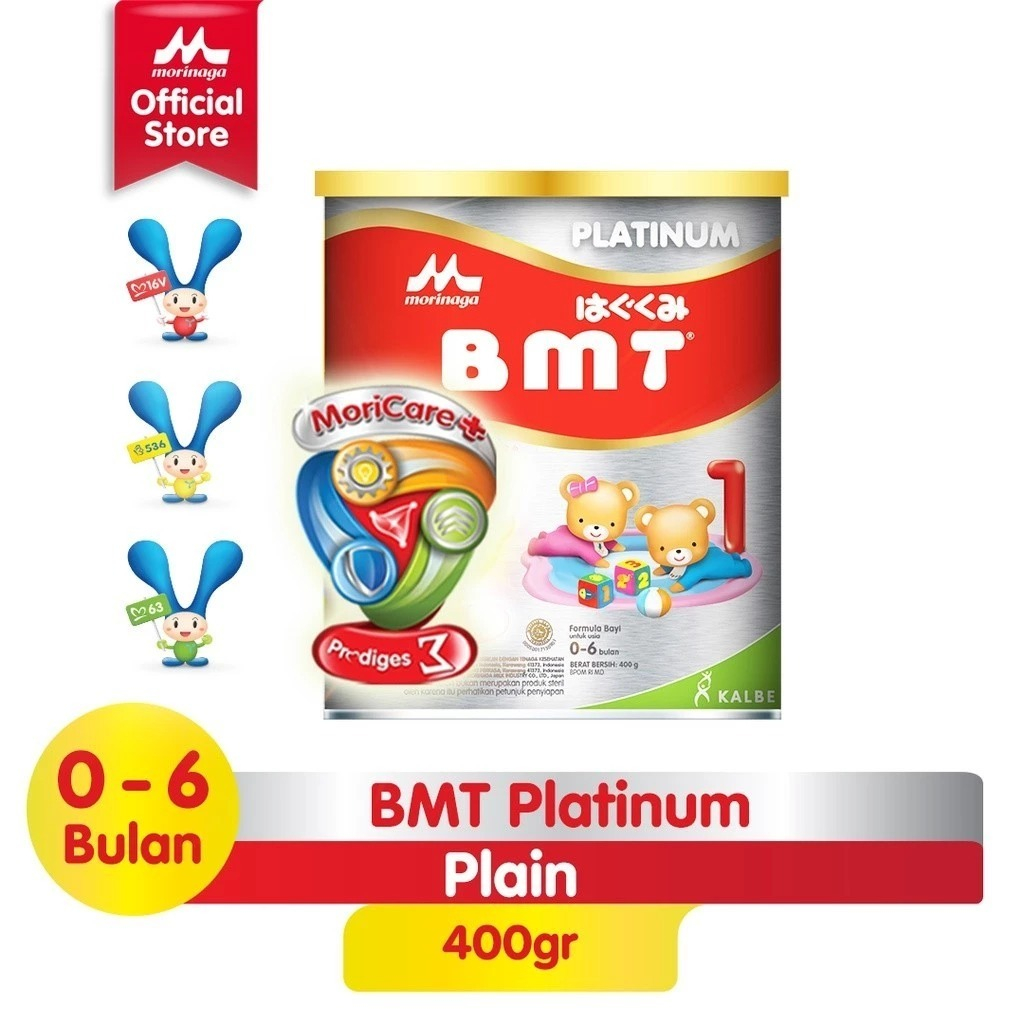Morinaga BMT Platinum Formula Bayi Usia 0-6 Bulan 400g - Halal