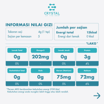 Crystal of the Sea White Anchovy Powder 20 gr | Bubuk Teri Nasi Putih | Bumbu Kaldu MPASI thumbnail 4