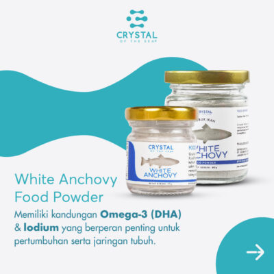 Crystal of the Sea White Anchovy Powder 20 gr | Bubuk Teri Nasi Putih | Bumbu Kaldu MPASI thumbnail 6
