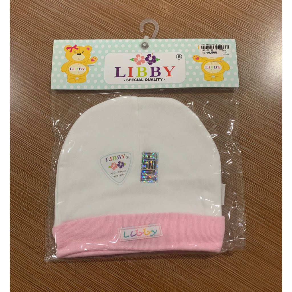 LIBBY Topi Newborn Warna Putih Collection (1 pcs)