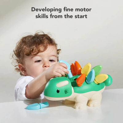 Sakumini Dinosaur Toy Mainan Latihan Motorik Sensorik Anak 18 Bulan ke atas SNI thumbnail 6