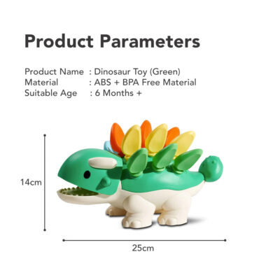 Sakumini Dinosaur Toy Mainan Latihan Motorik Sensorik Anak 18 Bulan ke atas SNI thumbnail 9