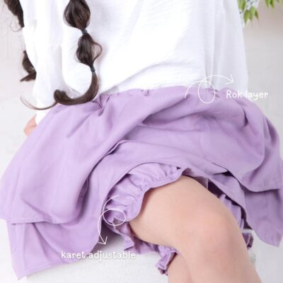 Loli Jolly Skort Anak Perempuan Rok Balon Celana Pendek 0 - 4 tahun thumbnail 4
