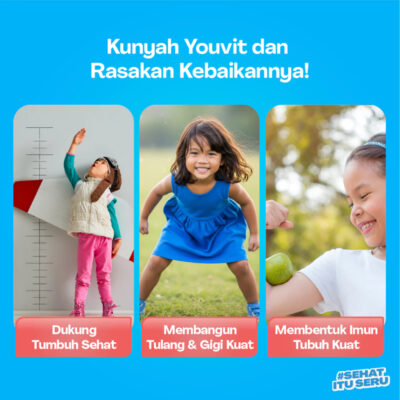 Youvit x theAsianparents Vitamin D3 Gummy 30 Hari (1 Pouch) dengan Vitamin D3 600 IU thumbnail 4