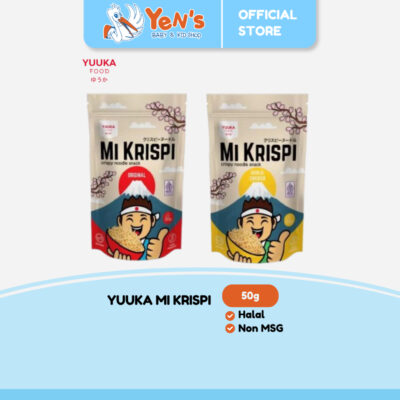 Yuuka Mi Krispi 50g - Crispy noodle snack original / garlic chicken
