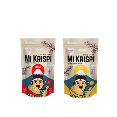 Yuuka Mi Krispi 50g - Crispy noodle snack original / garlic chicken thumbnail 3