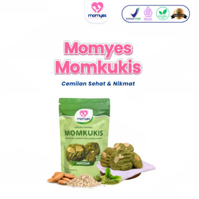MOMKUKIS MOMYES Cemilan Sehat - Varian Rasa Dark Choco dan Matcha Halal - Rendah Gula thumbnail 5