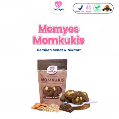 MOMKUKIS MOMYES Cemilan Sehat - Varian Rasa Dark Choco dan Matcha Halal - Rendah Gula thumbnail 6