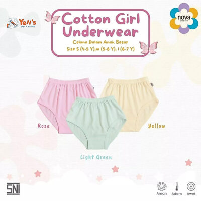NOVA Celana Dalam Anak Perempuan Besar 4-7 Tahun (1 Pcs ) thumbnail 2