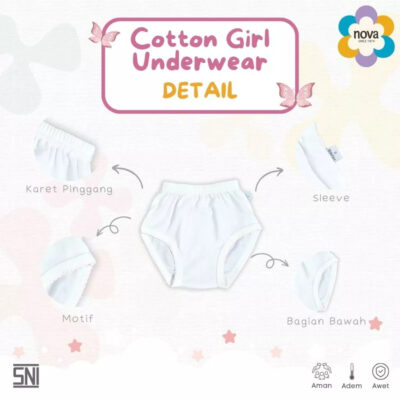 NOVA Celana Dalam Anak Perempuan Besar 4-7 Tahun (1 Pcs ) thumbnail 3
