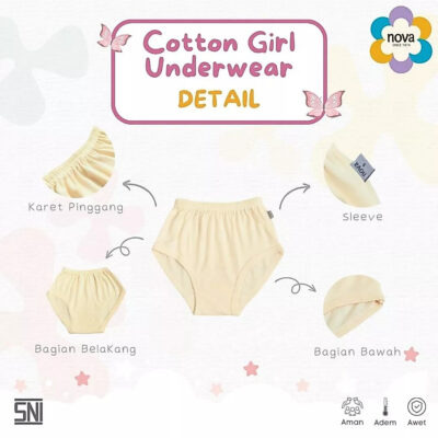 NOVA Celana Dalam Anak Perempuan Besar 4-7 Tahun (1 Pcs ) thumbnail 4