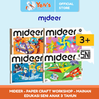 Mideer - Paper Craft Workshop - Mainan Edukasi Seni Anak 3 Tahun SNI