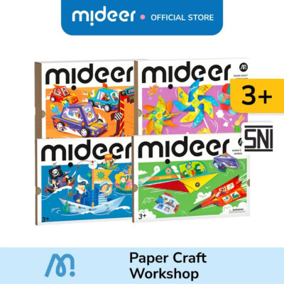 Mideer - Paper Craft Workshop - Mainan Edukasi Seni Anak 3 Tahun SNI thumbnail 2