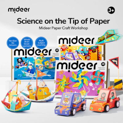 Mideer - Paper Craft Workshop - Mainan Edukasi Seni Anak 3 Tahun SNI thumbnail 4