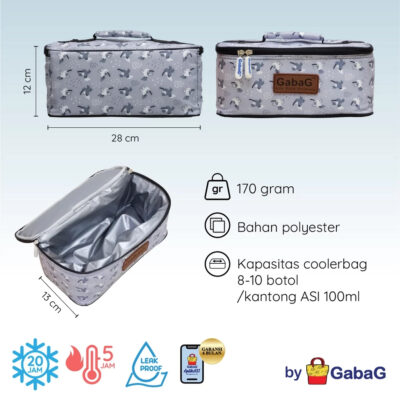 GabaG Tas Asi - Cooler Bag Single Handbag - Tas Bekal - Diaper Bag thumbnail 5
