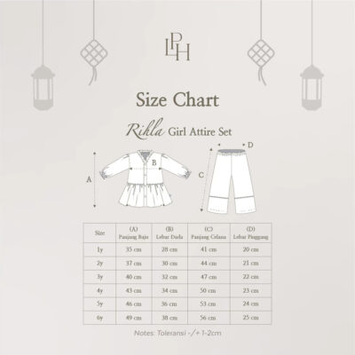 Little Palmerhaus - Rihla Girl Attire Set (Setelan Baju Muslim Anak Perempuan) - Baju Lebaran 2026 thumbnail 6