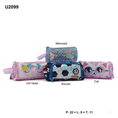 Vest Pencil Case Character U2099 - Tempat pensil Anak Laki Laki & Perempuan
