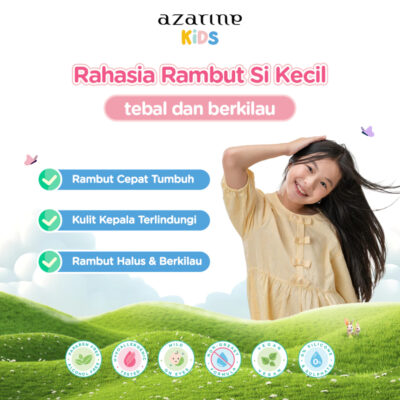 Azarine Kids Hairtopia Nutrition Serum 100ml with 3in1 Benefits Serum Penumbuh Rambut Bayi & Anak thumbnail 5