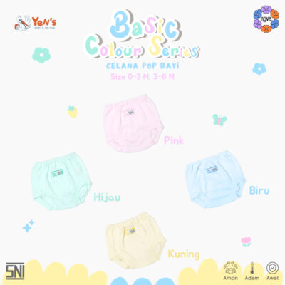 NOVA Celana Bayi Basic Colour Series - Celana Pop Bayi 0-6 bulan (1 pcs ) SNI