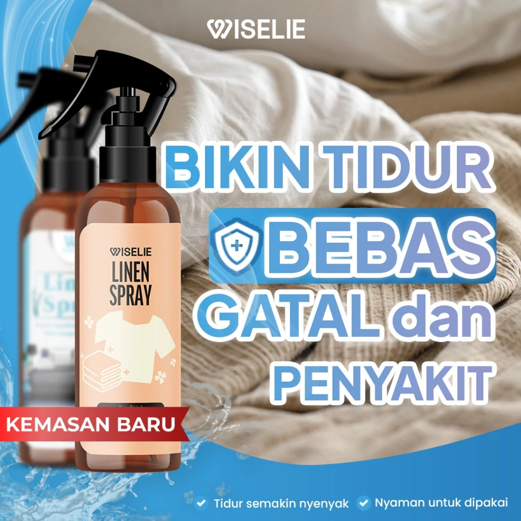 Wiselie Linen Spray Semprotan Linen Organik 250ML - dengan Formula Anti Bacterial