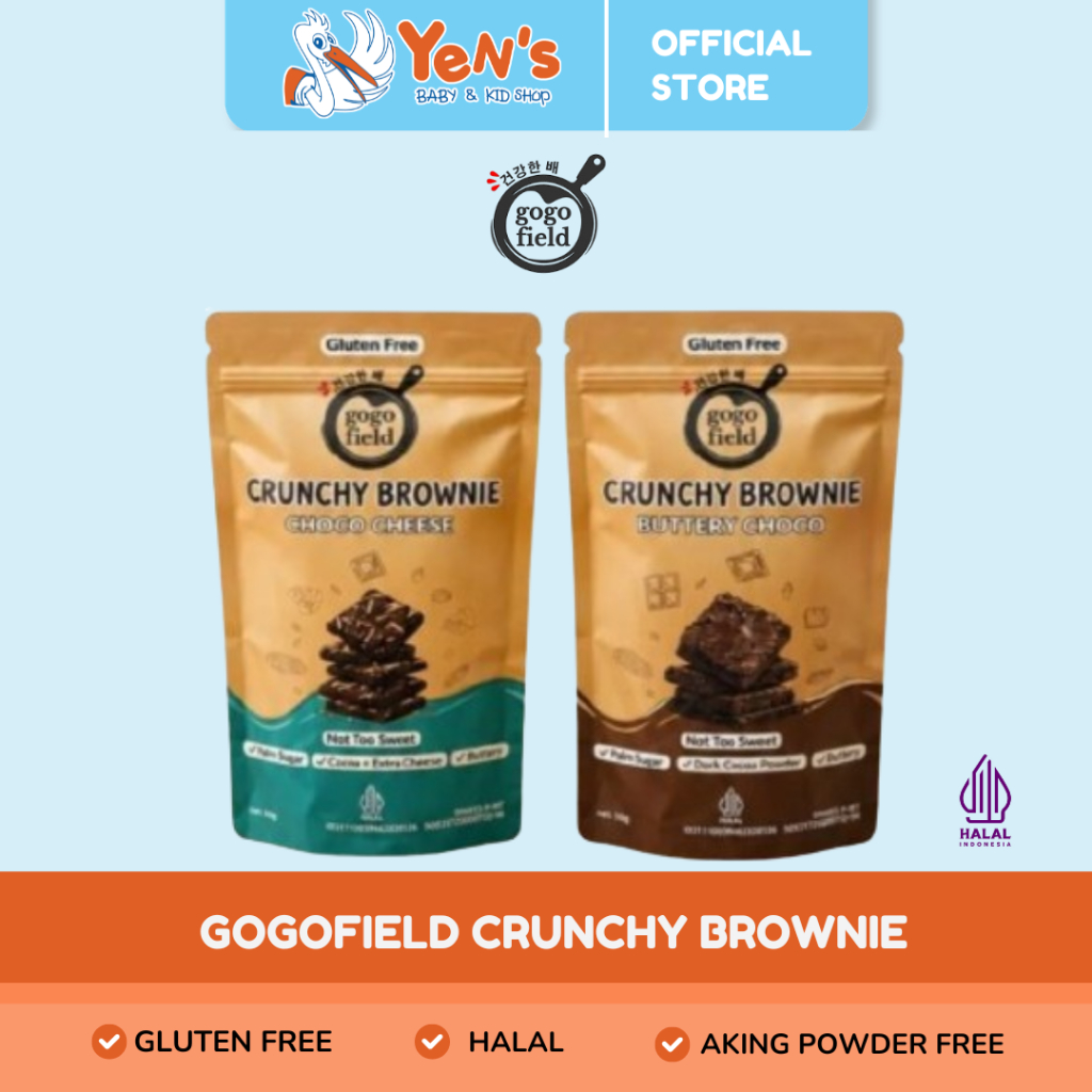 Gogofield Crunchy Brownie 50gr / Brownies Krispi Gluten Free