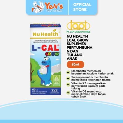 Nu Health L-CAL Grow - Botol Isi 60ml - Suplemen pertumbuhan dan tulang anak