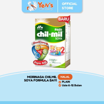 Morinaga Chilmil Soya Formula Bayi Usia 6-12 Bulan 600g Halal