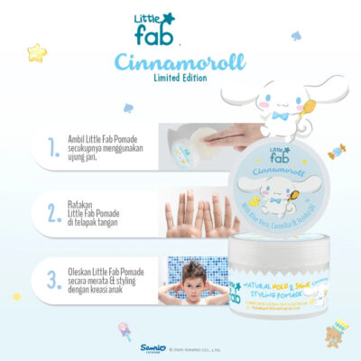 Little Fab Kids - Natural Hold and Shine Styling Pomade 40gr - Water-Based Formula thumbnail 5