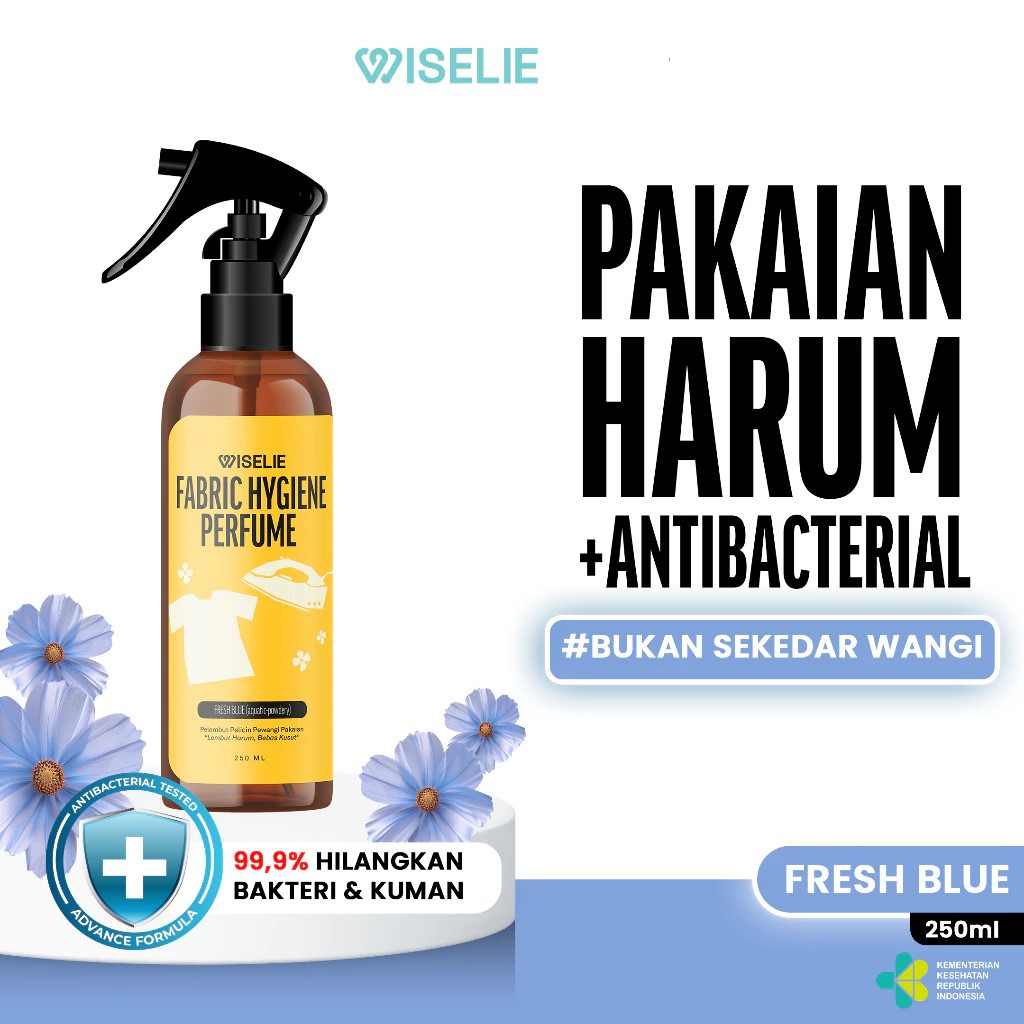 Wiselie Parfume Pewangi Pakaian Fabric Spray Formula Khusus Instan Rapi Memberikan Efek Segar