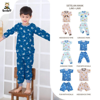 Beeloft Baju Tidur Piyama Anak Laki-Laki / Perempuan - Safari Adventure