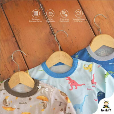 Beeloft Baju Tidur Piyama Anak Laki-Laki / Perempuan - Safari Adventure thumbnail 3
