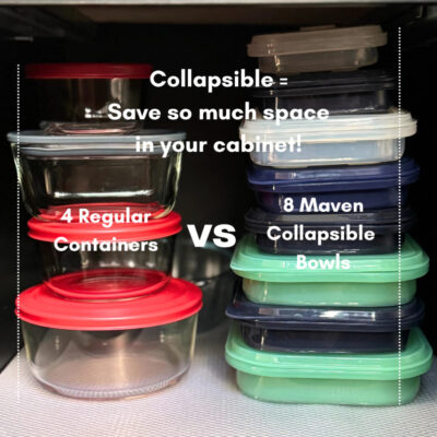 Maven Square Collapsible Bowl 1200ml - 100% Food Grade Platinum Silicone BPA free thumbnail 5